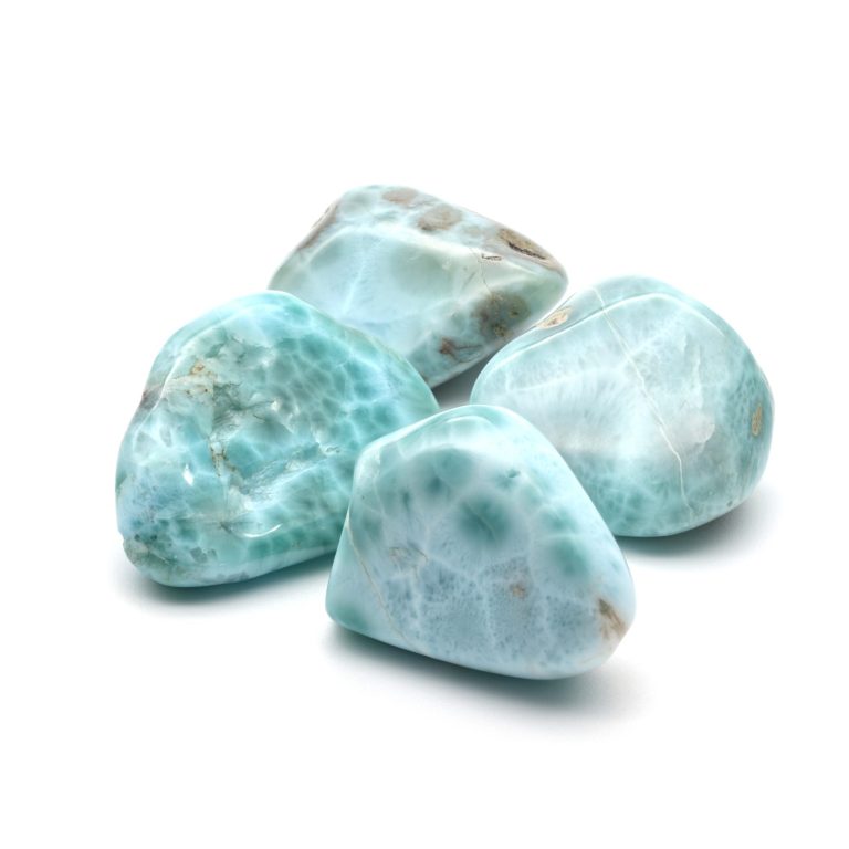 Larimar Trommelstein - hochwertige seltene Edelstein-Rarität aus der Dominikanischen Republik