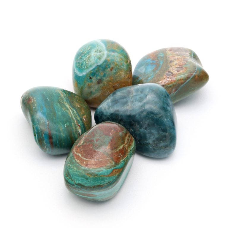 Atacama-Opal Trommelstein - opaker Naturstein mit sanften Türkis-Nuancen aus Chile